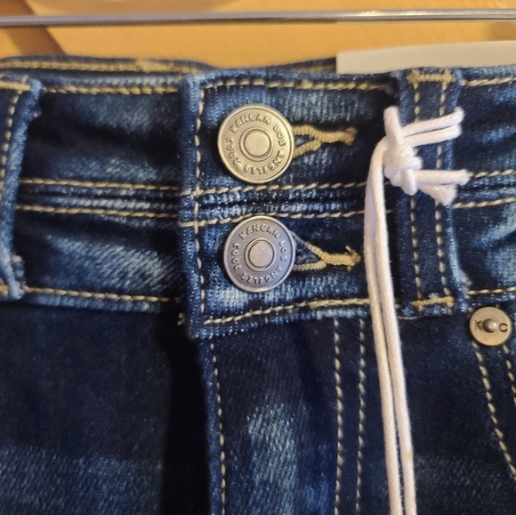 Kancan Distressed High Rise Crop Jeans NWT - Picture 7 of 15